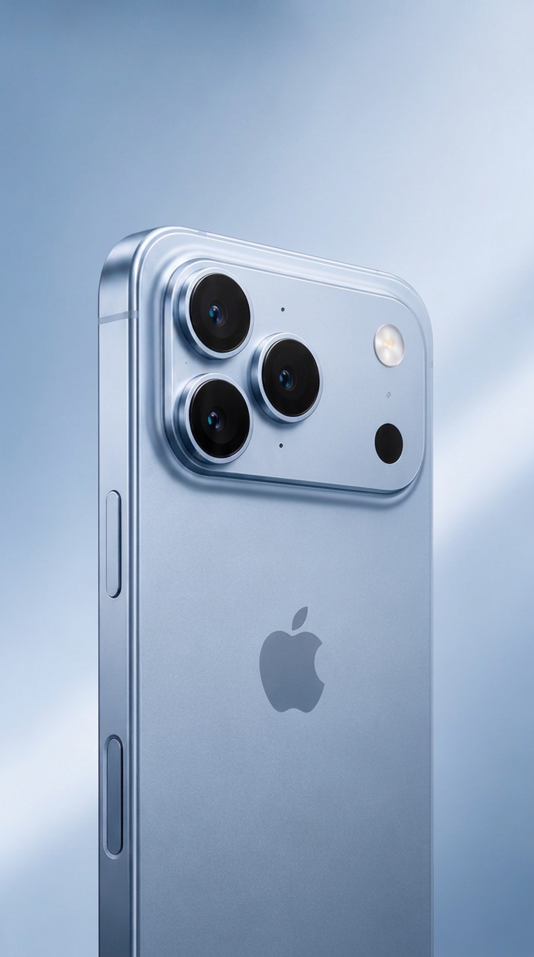iPhone 18 Pro 라이트 블루 예상 이미지